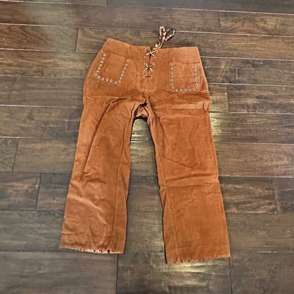Alix of Bohemia Jodhpur Tawny Corduroy Pants SMALL Coastal Cowgirl Designer - Picture 11 of 14
